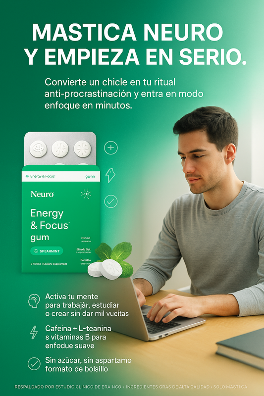 Goma De Mascar Energy & Focus Neurogum